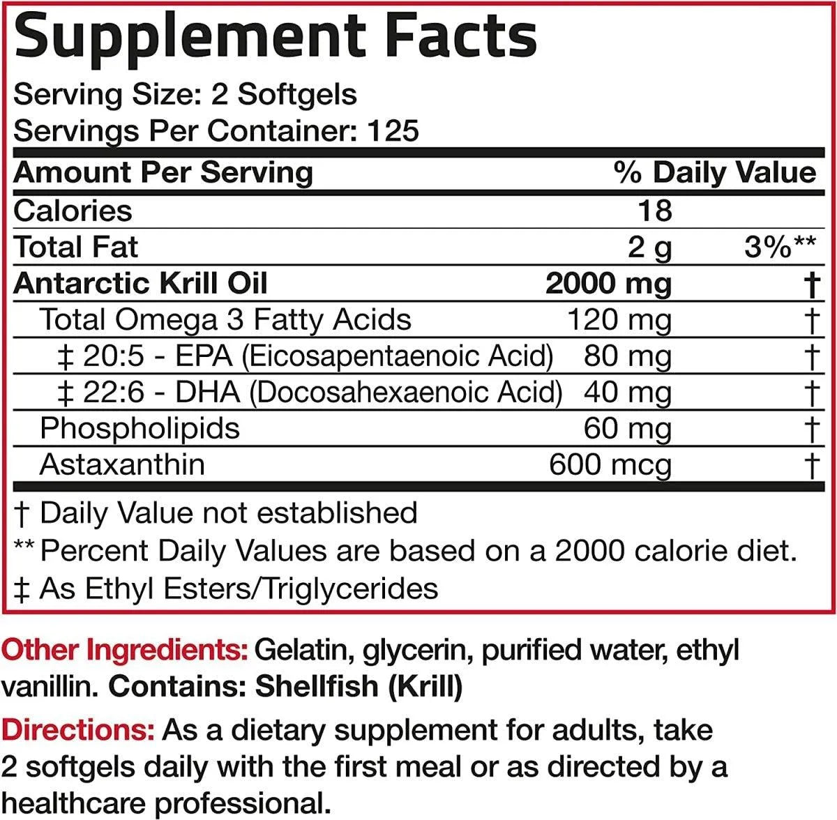 BRONSON - Bronson Antarctic Krill Oil 2000Mg. - The Red Vitamin MX - Suplementos Alimenticios - {{ shop.shopifyCountryName }}