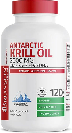 BRONSON - Bronson Antarctic Krill Oil 2000Mg. - The Red Vitamin MX - Suplementos Alimenticios - {{ shop.shopifyCountryName }}