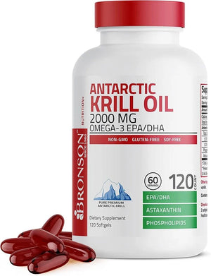 BRONSON - Bronson Antarctic Krill Oil 2000Mg. - The Red Vitamin MX - Suplementos Alimenticios - {{ shop.shopifyCountryName }}