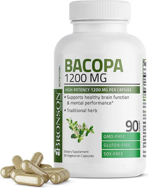 BRONSON - Bronson Bacopa 1200Mg. 90 Capsulas - The Red Vitamin MX - Suplementos Alimenticios - {{ shop.shopifyCountryName }}