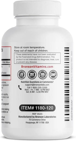 BRONSON - Bronson Beet Root Extra Strength 2000Mg. 120 Tabletas - The Red Vitamin MX - Suplementos Alimenticios - {{ shop.shopifyCountryName }}