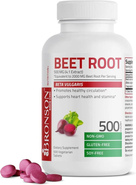 BRONSON - Bronson Beet Root Extra Strength 2000Mg. 500 Tabletas - The Red Vitamin MX - Suplementos Alimenticios - {{ shop.shopifyCountryName }}