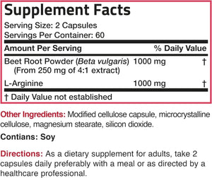 BRONSON - Bronson Beet Root + L-Arginine 2000MG. 120 Capsulas - The Red Vitamin MX - Suplementos Alimenticios - {{ shop.shopifyCountryName }}