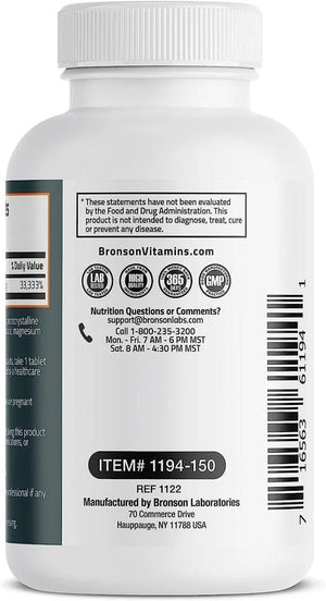 BRONSON - Bronson Biotin 10,000 MCG 150 Tabletas - The Red Vitamin MX - Suplementos Alimenticios - {{ shop.shopifyCountryName }}