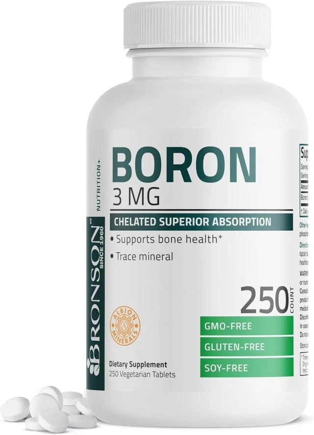 BRONSON - Bronson Boron 3 MG 250 Tabletas - The Red Vitamin MX - Suplementos Alimenticios - {{ shop.shopifyCountryName }}