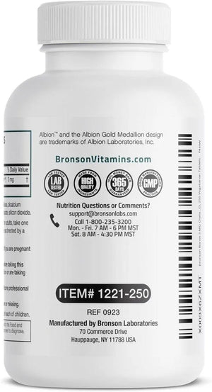 BRONSON - Bronson Boron 3 MG 250 Tabletas - The Red Vitamin MX - Suplementos Alimenticios - {{ shop.shopifyCountryName }}