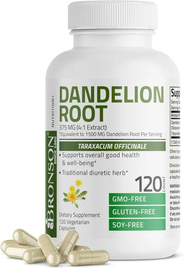 BRONSON - Bronson Dandelion Root 120 Capsulas - The Red Vitamin MX - Suplementos Alimenticios - {{ shop.shopifyCountryName }}