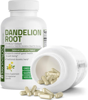 BRONSON - Bronson Dandelion Root 120 Capsulas - The Red Vitamin MX - Suplementos Alimenticios - {{ shop.shopifyCountryName }}