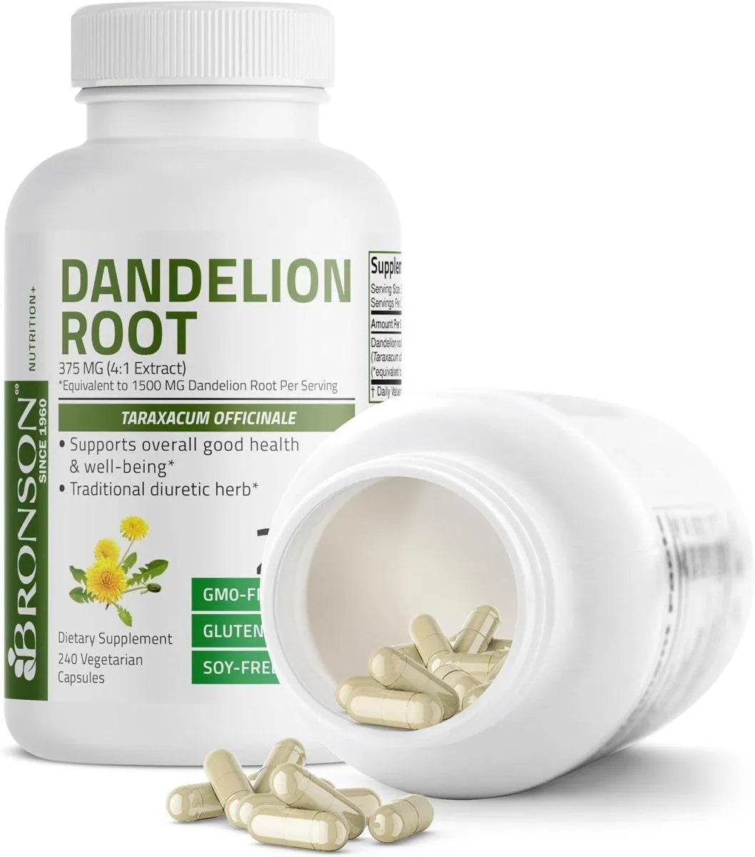 BRONSON - Bronson Dandelion Root 240 Capsulas - The Red Vitamin MX - Suplementos Alimenticios - {{ shop.shopifyCountryName }}