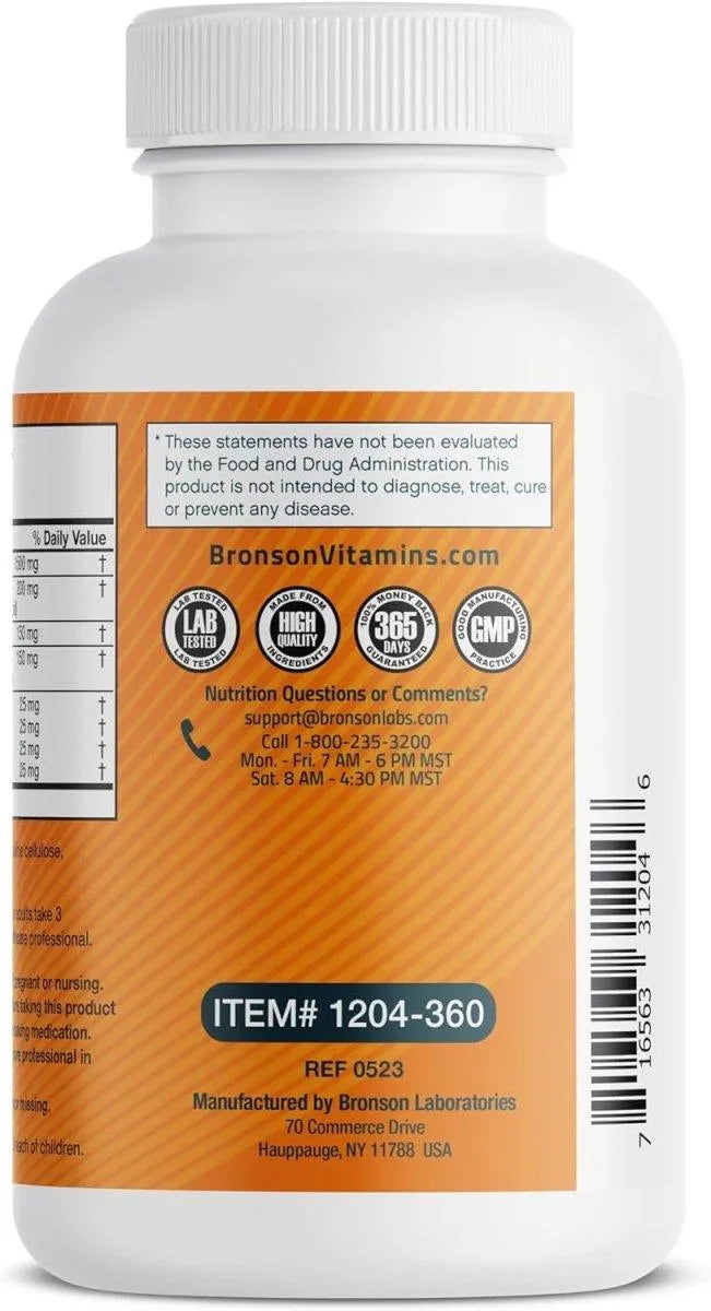 BRONSON - Bronson Glucosamine Chondroitin Turmeric & MSM 360 Capsulas - The Red Vitamin MX - Suplementos Alimenticios - {{ shop.shopifyCountryName }}