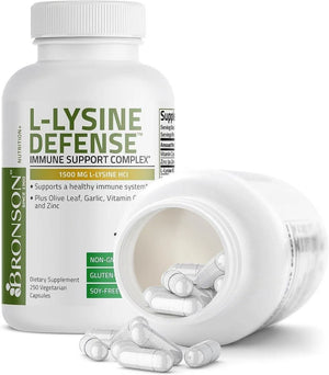 BRONSON - Bronson L-Lysine Defense Immune Support 1500Mg. 250 Capsulas - The Red Vitamin MX - Suplementos Alimenticios - {{ shop.shopifyCountryName }}