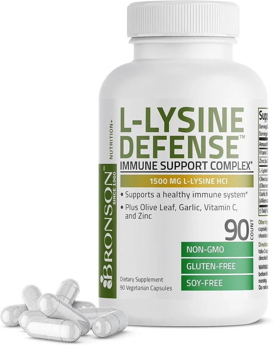 BRONSON - Bronson L-Lysine Defense Immune Support 1500Mg. 90 Capsulas - The Red Vitamin MX - Suplementos Alimenticios - {{ shop.shopifyCountryName }}