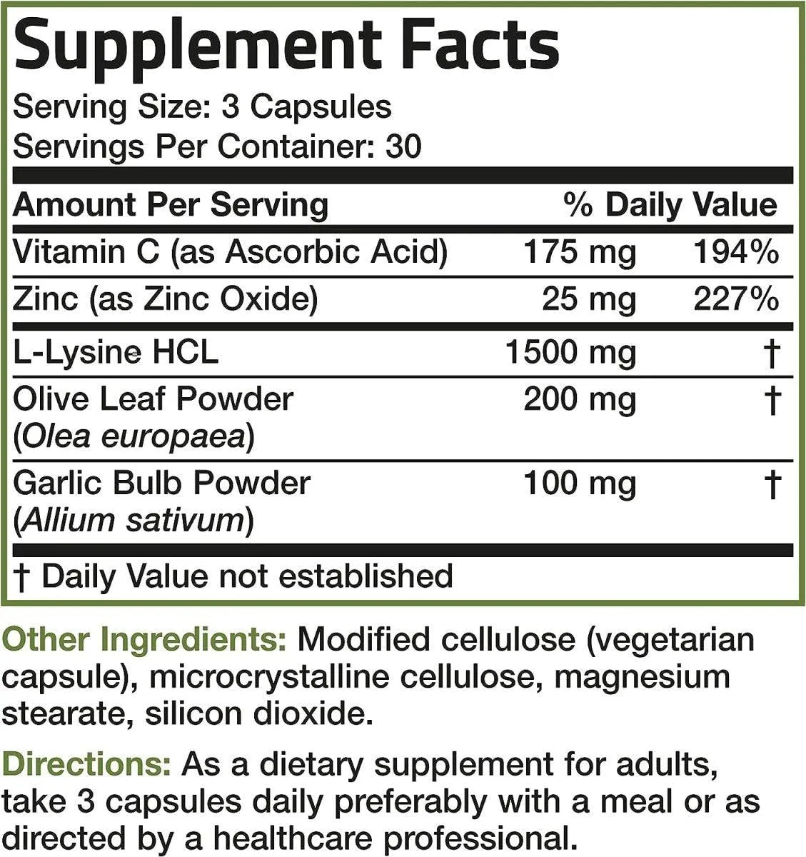 BRONSON - Bronson L-Lysine Defense Immune Support 1500Mg. 90 Capsulas - The Red Vitamin MX - Suplementos Alimenticios - {{ shop.shopifyCountryName }}