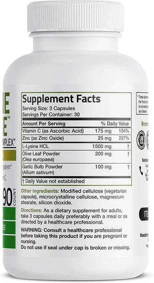 BRONSON - Bronson L-Lysine Defense Immune Support 1500Mg. 90 Capsulas - The Red Vitamin MX - Suplementos Alimenticios - {{ shop.shopifyCountryName }}