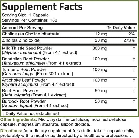 BRONSON - Bronson Liver Detox Advanced Detox & Cleansing Formula 180 Capsulas - The Red Vitamin MX - Suplementos Alimenticios - {{ shop.shopifyCountryName }}