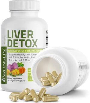 BRONSON - Bronson Liver Detox Advanced Detox & Cleansing Formula 180 Capsulas - The Red Vitamin MX - Suplementos Alimenticios - {{ shop.shopifyCountryName }}