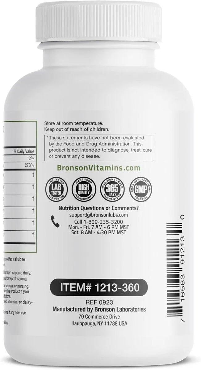 BRONSON - Bronson Liver Detox Advanced Detox & Cleansing Formula 360 Capsulas - The Red Vitamin MX - Suplementos Alimenticios - {{ shop.shopifyCountryName }}