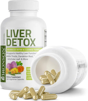 BRONSON - Bronson Liver Detox Advanced Detox & Cleansing Formula 360 Capsulas - The Red Vitamin MX - Suplementos Alimenticios - {{ shop.shopifyCountryName }}