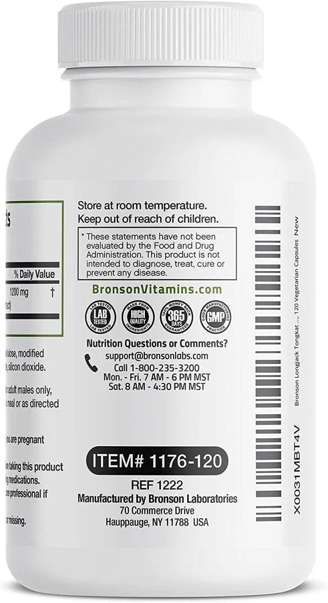 BRONSON - Bronson Longjack Tongkat Ali 1200Mg. 120 Capsulas - The Red Vitamin MX - Suplementos Alimenticios - {{ shop.shopifyCountryName }}