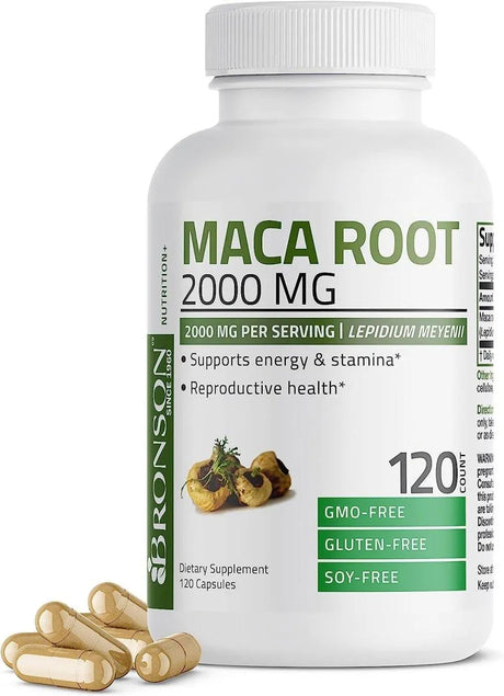 BRONSON - Bronson Maca Root 2000Mg. 120 Capsulas - The Red Vitamin MX - Suplementos Alimenticios - {{ shop.shopifyCountryName }}