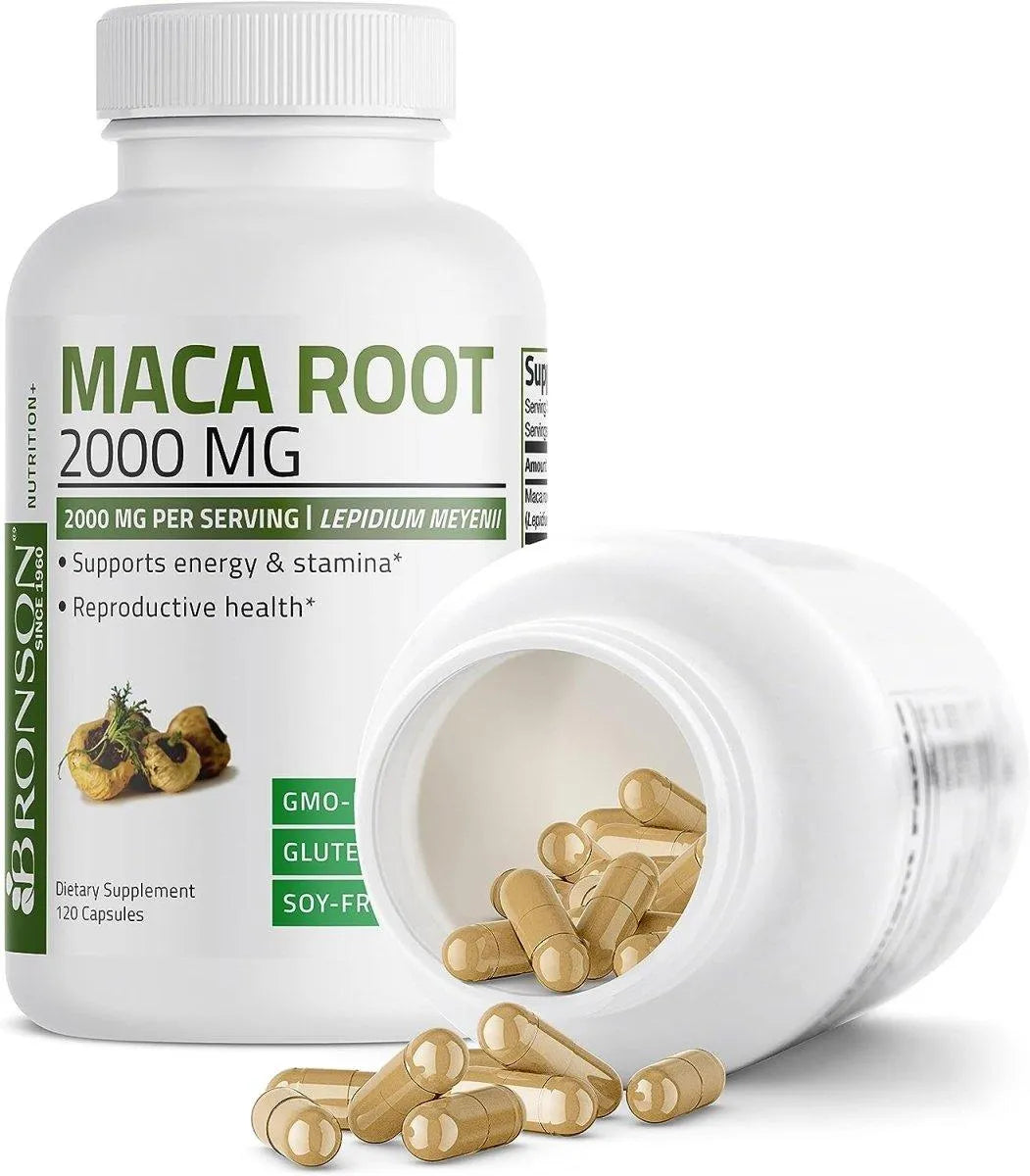 BRONSON - Bronson Maca Root 2000Mg. 120 Capsulas - The Red Vitamin MX - Suplementos Alimenticios - {{ shop.shopifyCountryName }}