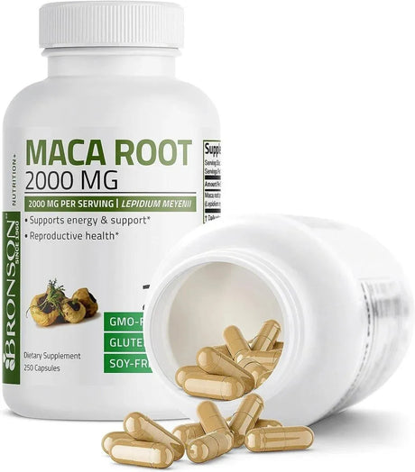 BRONSON - Bronson Maca Root 2000Mg. 250 Capsulas - The Red Vitamin MX - Suplementos Alimenticios - {{ shop.shopifyCountryName }}