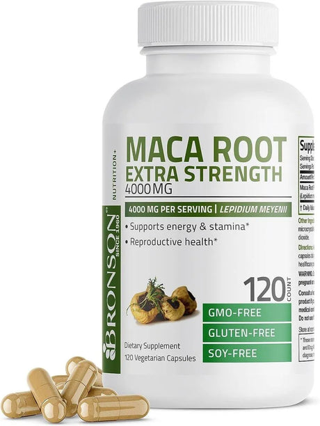 BRONSON - Bronson Maca Root Extra Strength 4000Mg. 120 Capsulas - The Red Vitamin MX - Suplementos Alimenticios - {{ shop.shopifyCountryName }}