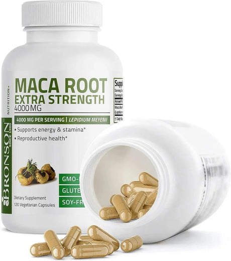 BRONSON - Bronson Maca Root Extra Strength 4000Mg. 120 Capsulas - The Red Vitamin MX - Suplementos Alimenticios - {{ shop.shopifyCountryName }}
