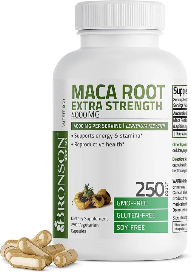 BRONSON - Bronson Maca Root Extra Strength 4000Mg. 250 Capsulas - The Red Vitamin MX - Suplementos Alimenticios - {{ shop.shopifyCountryName }}