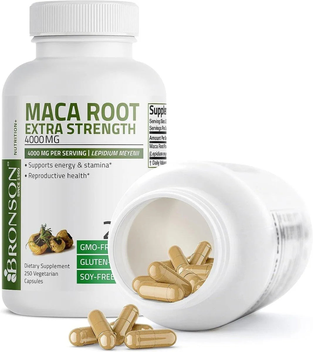 BRONSON - Bronson Maca Root Extra Strength 4000Mg. 250 Capsulas - The Red Vitamin MX - Suplementos Alimenticios - {{ shop.shopifyCountryName }}