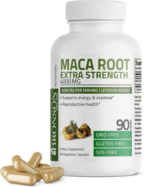 BRONSON - Bronson Maca Root Extra Strength 4000Mg. 90 Capsulas - The Red Vitamin MX - Suplementos Alimenticios - {{ shop.shopifyCountryName }}