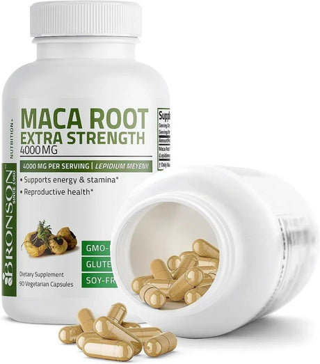 BRONSON - Bronson Maca Root Extra Strength 4000Mg. 90 Capsulas - The Red Vitamin MX - Suplementos Alimenticios - {{ shop.shopifyCountryName }}