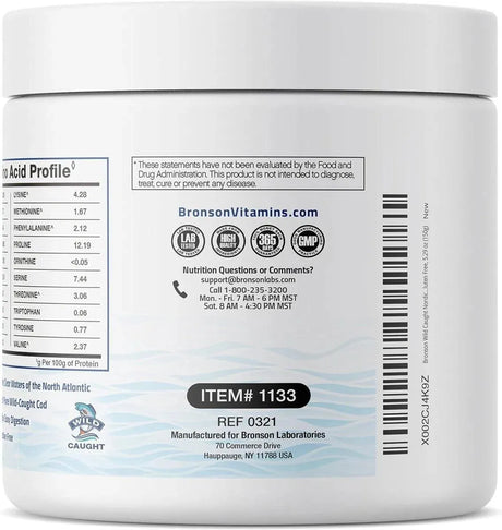 BRONSON - Bronson Marine Collagen Peptides Hydrolyzed Protein Powder 150Gr. - The Red Vitamin MX - Suplementos Alimenticios - {{ shop.shopifyCountryName }}