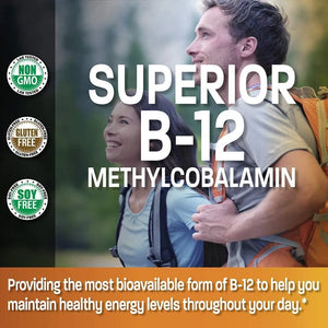 BRONSON - Bronson Methyl B12 5000mcg Vitamin B12 60 Tabletas - The Red Vitamin MX - Suplementos Alimenticios - {{ shop.shopifyCountryName }}