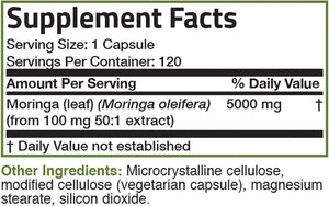 BRONSON - Bronson Moringa Oleifera 5000Mg. 120 Capsulas - The Red Vitamin MX - Suplementos Alimenticios - {{ shop.shopifyCountryName }}