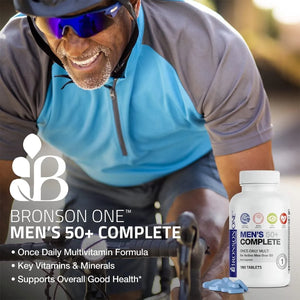 BRONSON - Bronson ONE Daily Mens 50+ Complete Multivitamin 180 Tabletas - The Red Vitamin MX - Suplementos Alimenticios - {{ shop.shopifyCountryName }}