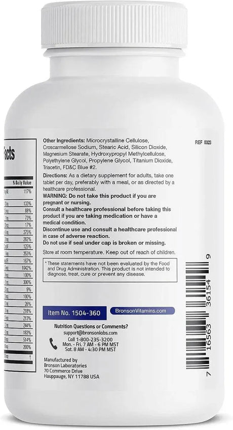 BRONSON - Bronson ONE Daily Mens 50+ Complete Multivitamin 360 Tabletas - The Red Vitamin MX - Suplementos Alimenticios - {{ shop.shopifyCountryName }}