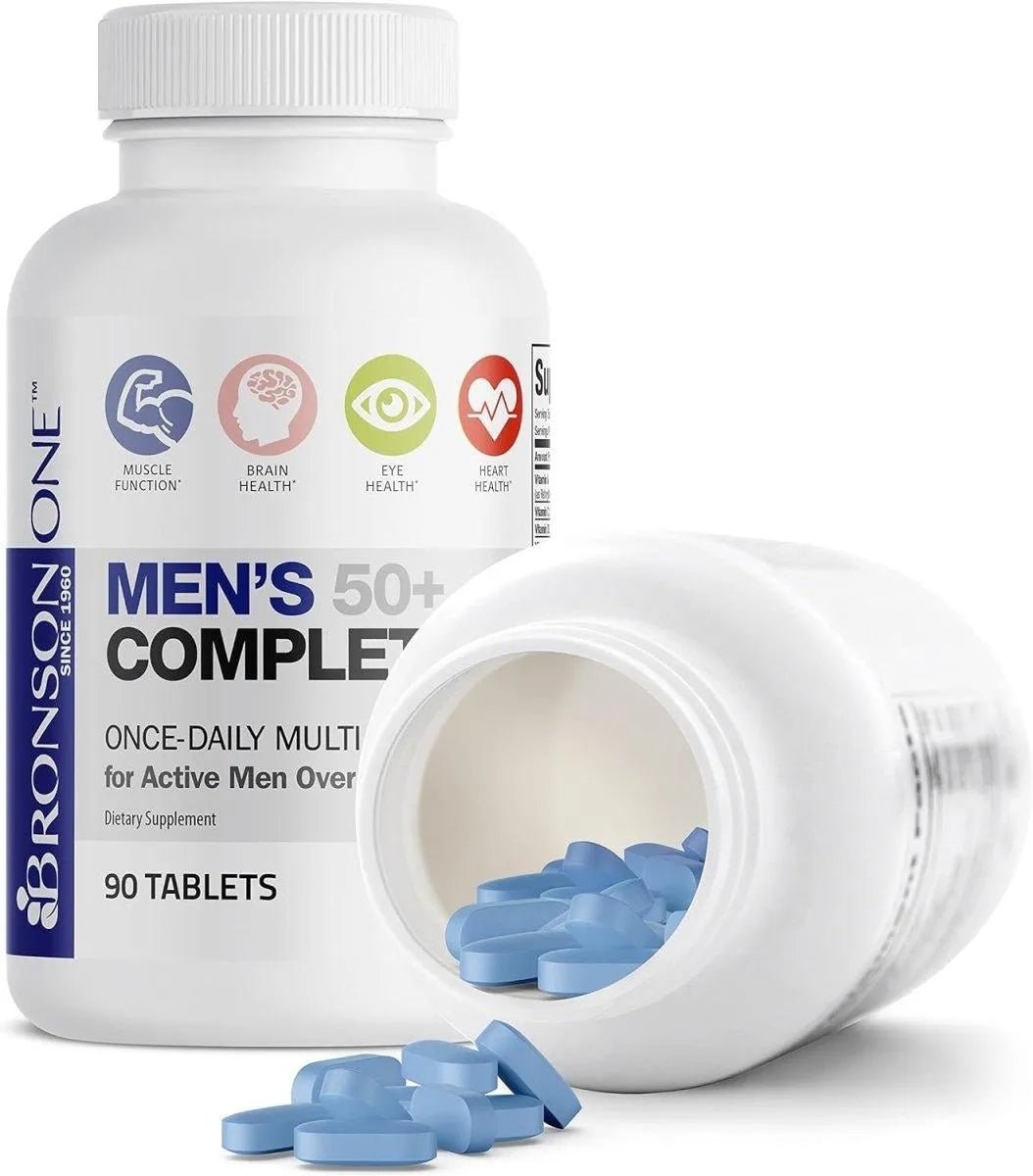 BRONSON - Bronson ONE Daily Mens 50+ Complete Multivitamin 90 Tabletas - The Red Vitamin MX - Suplementos Alimenticios - {{ shop.shopifyCountryName }}