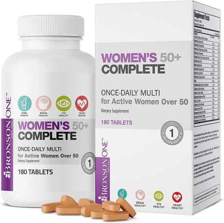 BRONSON - Bronson ONE Daily Women’s 50+ 180 Tabletas - The Red Vitamin MX - Suplementos Alimenticios - {{ shop.shopifyCountryName }}