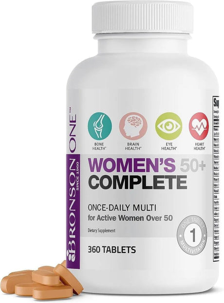 BRONSON - Bronson ONE Daily Women’s 50+ 360 Tabletas - The Red Vitamin MX - Suplementos Alimenticios - {{ shop.shopifyCountryName }}