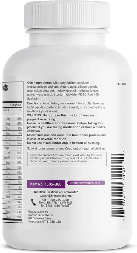 BRONSON - Bronson ONE Daily Women’s 50+ 360 Tabletas - The Red Vitamin MX - Suplementos Alimenticios - {{ shop.shopifyCountryName }}