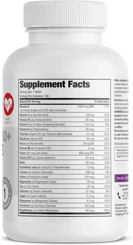BRONSON - Bronson ONE Daily Women’s 50+ 360 Tabletas - The Red Vitamin MX - Suplementos Alimenticios - {{ shop.shopifyCountryName }}