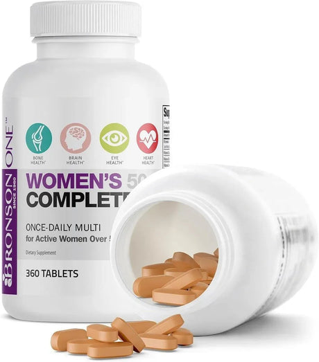 BRONSON - Bronson ONE Daily Women’s 50+ 360 Tabletas - The Red Vitamin MX - Suplementos Alimenticios - {{ shop.shopifyCountryName }}