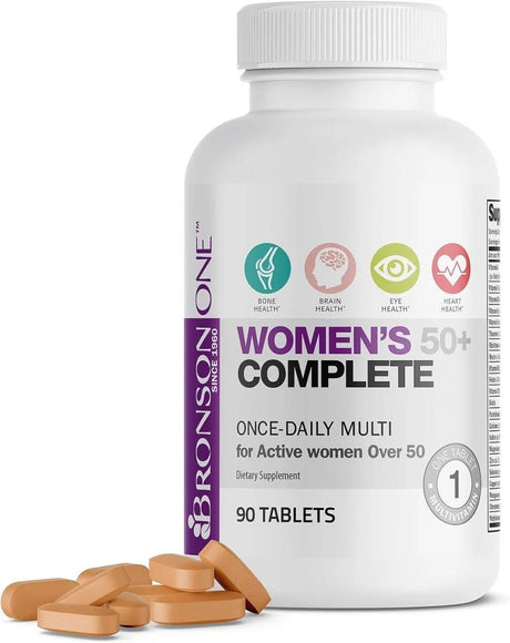 BRONSON - Bronson ONE Daily Women’s 50+ 90 Tabletas - The Red Vitamin MX - Suplementos Alimenticios - {{ shop.shopifyCountryName }}