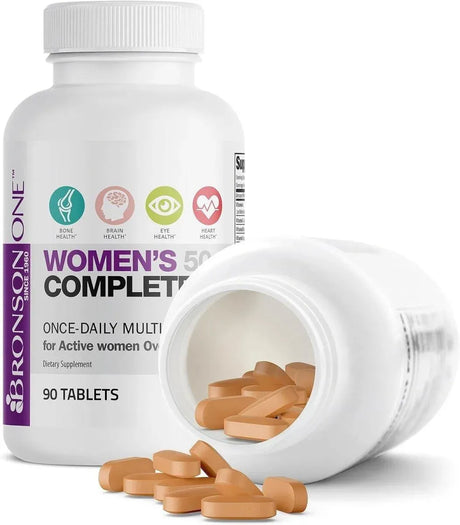 BRONSON - Bronson ONE Daily Women’s 50+ 90 Tabletas - The Red Vitamin MX - Suplementos Alimenticios - {{ shop.shopifyCountryName }}