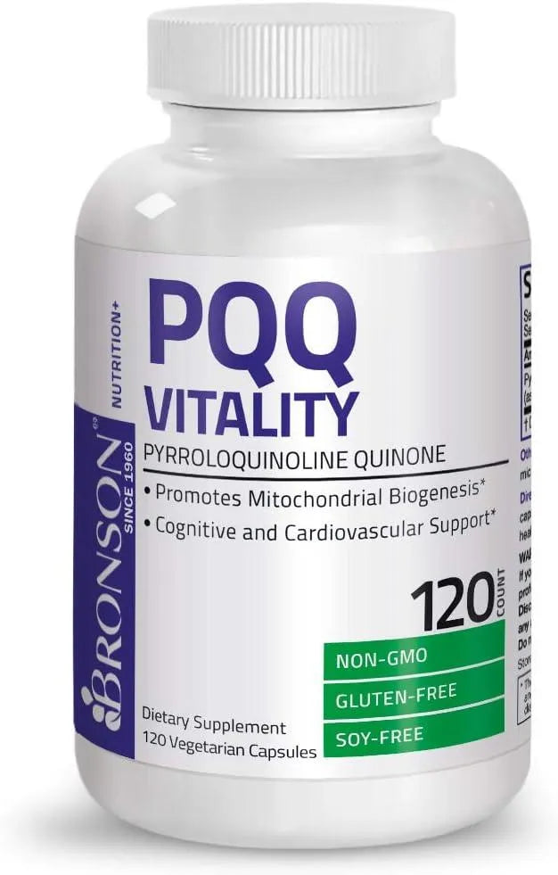 BRONSON - Bronson PQQ Vitality 20Mg. 120 Capsulas - The Red Vitamin MX - Suplementos Alimenticios - {{ shop.shopifyCountryName }}