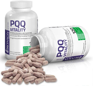 BRONSON - Bronson PQQ Vitality 20Mg. 120 Capsulas - The Red Vitamin MX - Suplementos Alimenticios - {{ shop.shopifyCountryName }}