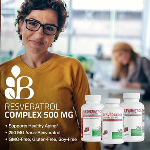 BRONSON - Bronson Resveratrol 500Mg. 120 Capsulas - The Red Vitamin MX - Suplementos Alimenticios - {{ shop.shopifyCountryName }}