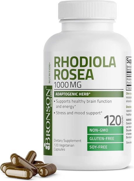 BRONSON - Bronson Rhodiola Rosea 1000Mg. 120 Capsulas - The Red Vitamin MX - Suplementos Alimenticios - {{ shop.shopifyCountryName }}