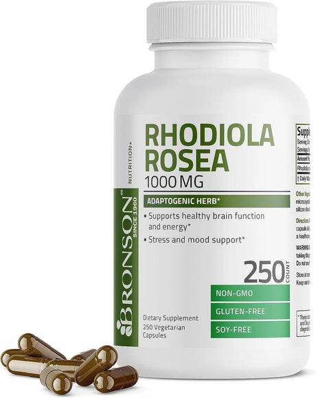 BRONSON - Bronson Rhodiola Rosea 1000Mg. 250 Capsulas - The Red Vitamin MX - Suplementos Alimenticios - {{ shop.shopifyCountryName }}